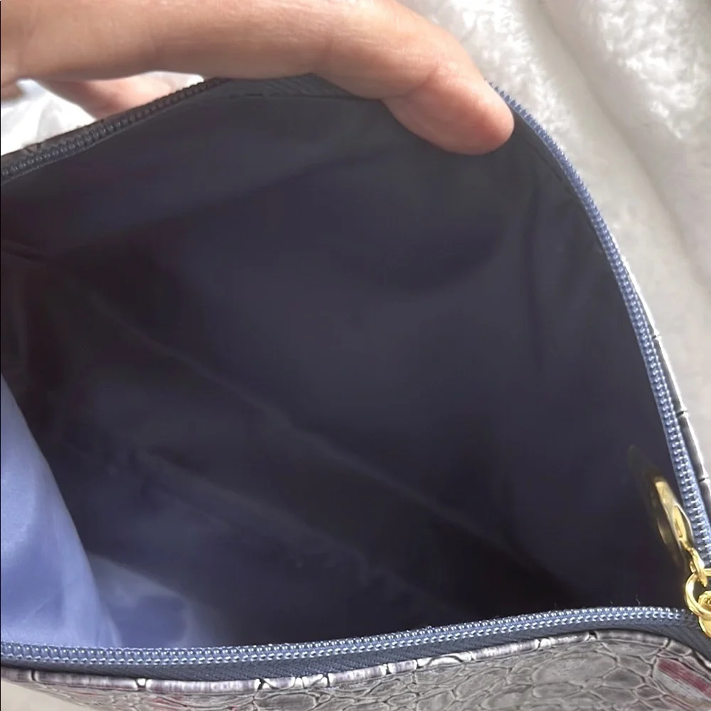 Estée Lauder NWOT Elegant Lavender Crocodile-Embossed Bag
